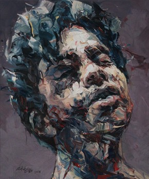  Kopf – Porträt · 2019 · 60 x 50 cm 