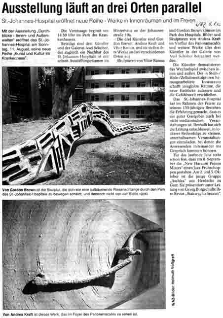 Pressebericht WAZ vom 8.8.2002