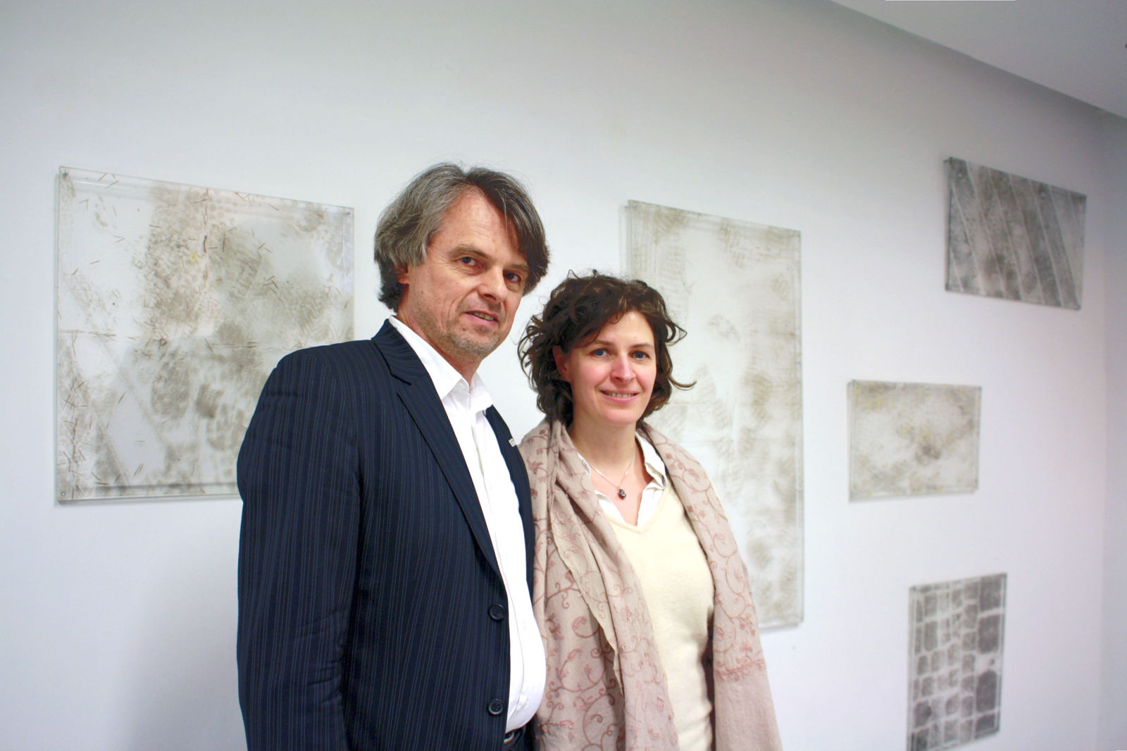 1. Preisträgerin mit Galerist