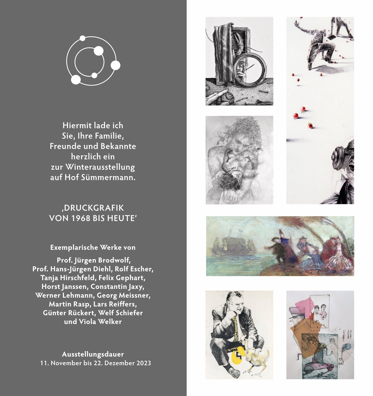 Einladungskarte, Innenseite